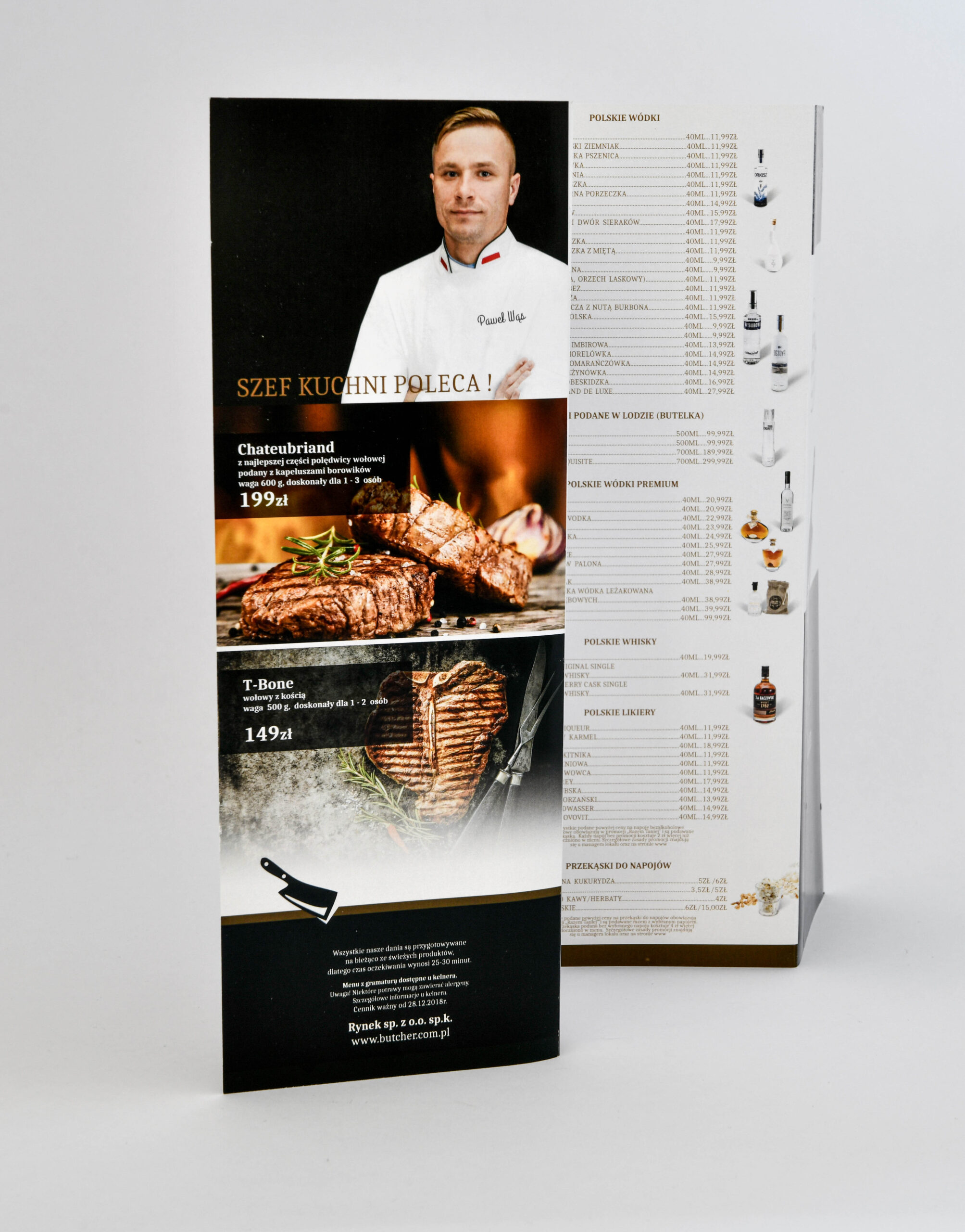 druk menu foliowane dla restauracji , druk menu dla hoteli